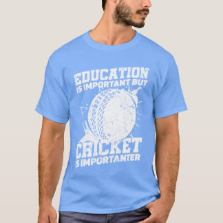 Education Is Important But Batandball Sports famil T-Shirt