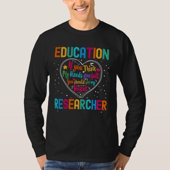Education Researcher Appreciation Week Back to Sch T-Shirt (Vorderseite)