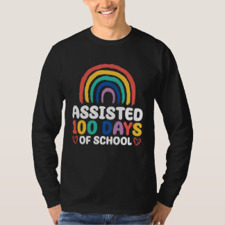 Educational Assistant 100 Days Of School Paraeduca T-Shirt