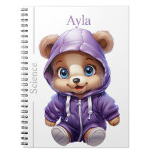 Educational Bear Friends Spiral Journal-Vorlage