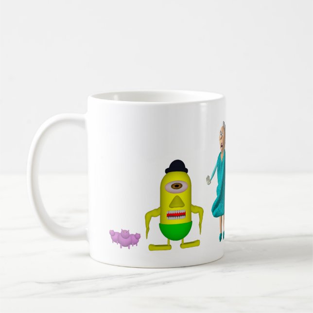 EdukayFUN Mug (With Johnny, Papa, Ulsa & more) Kaffeetasse (Links)