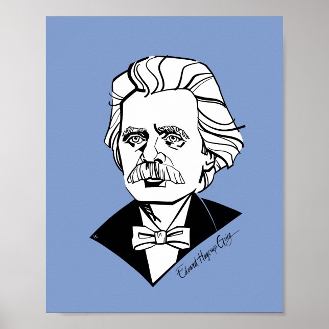 Edvard Grieg Poster (Vorne)