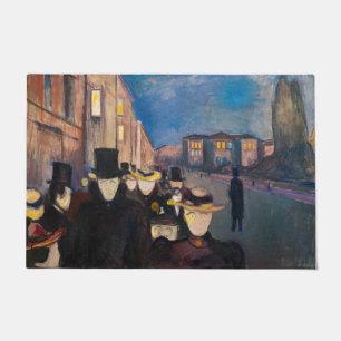 Edvard Munch - Abend auf der Karl Johans gate Fußmatte