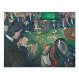 Edvard Munch - Am Roulette-Tisch Fotodruck