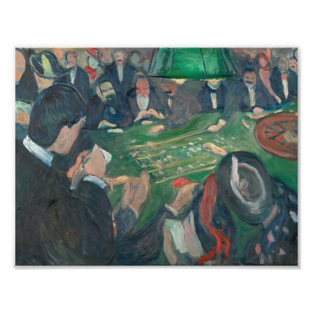 Edvard Munch - Am Roulette-Tisch Fotodruck (Vorne)