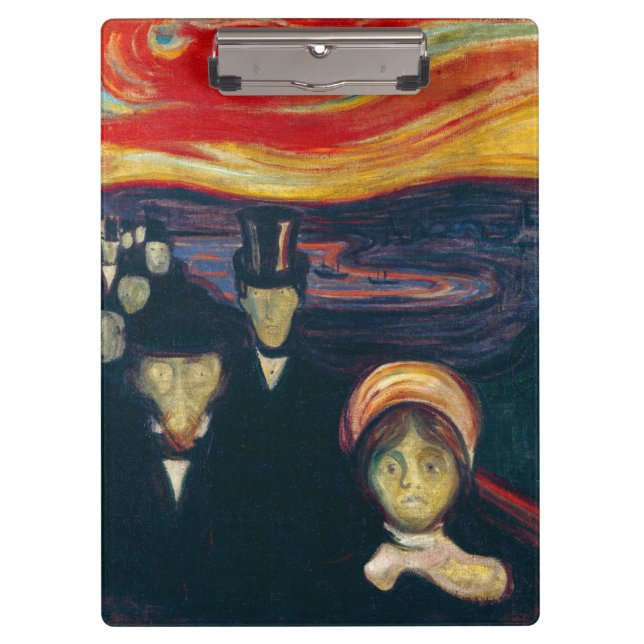 Edvard Munch - Angst Klemmbrett (Vorderseite)