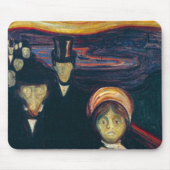 Edvard Munch - Angst Mousepad (Vorne)
