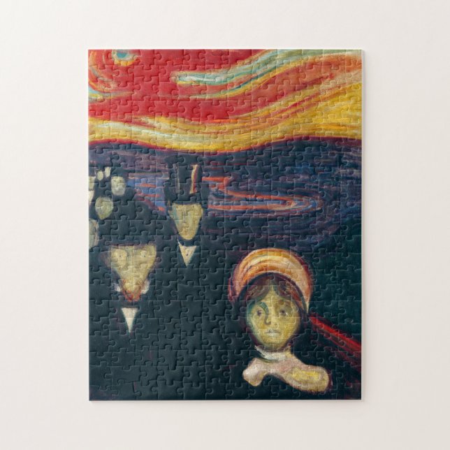 Edvard Munch - Angst Puzzle (Vertikal)