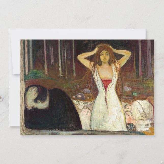 Edvard Munch - Asche Dankeskarte (Vorderseite)