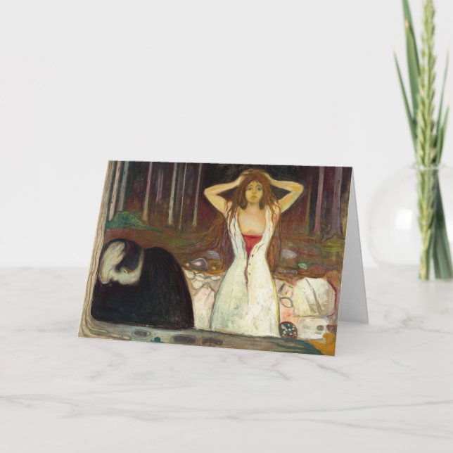 Edvard Munch - Asche Karte (Vorderseite)