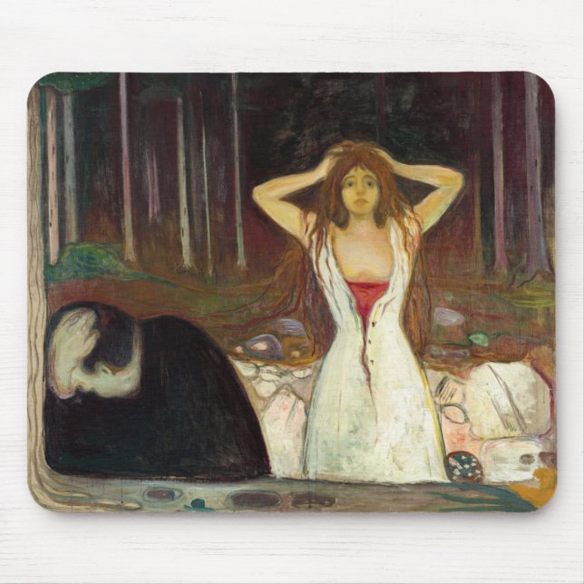Edvard Munch - Ashes Mousepad (Vorne)