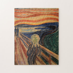Edvard Munch beim Malen von Der Schrei (Skrik) 191 Puzzle