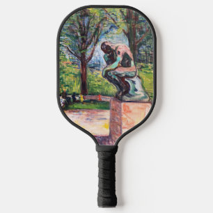 Edvard Munch - Der Denker von Rodin Pickleball Schläger