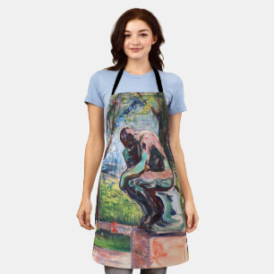 Edvard Munch - Der Denker von Rodin Schürze