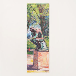 Edvard Munch - Der Denker von Rodin Yogamatte