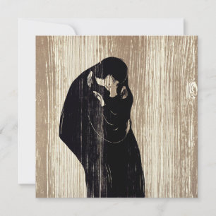 Edvard Munch - Der Kuss IV Einladung
