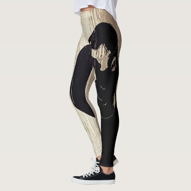 Edvard Munch - Der Kuss IV Leggings (Links)