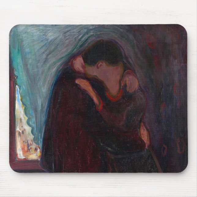 Edvard Munch - Der Kuss Mousepad (Vorne)