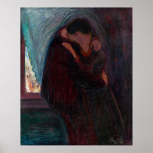 Edvard Munch - Der Kuss Poster