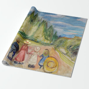 Edvard Munch - Der Märchenwald Geschenkpapier
