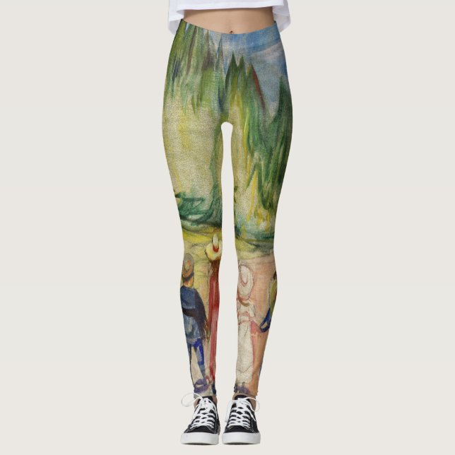 Edvard Munch - Der Märchenwald Leggings (Vorderseite)