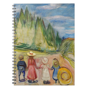 Edvard Munch - Der Märchenwald Notizblock