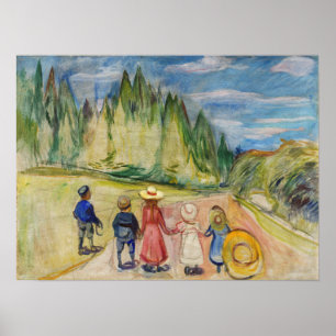 Edvard Munch - Der Märchenwald Poster