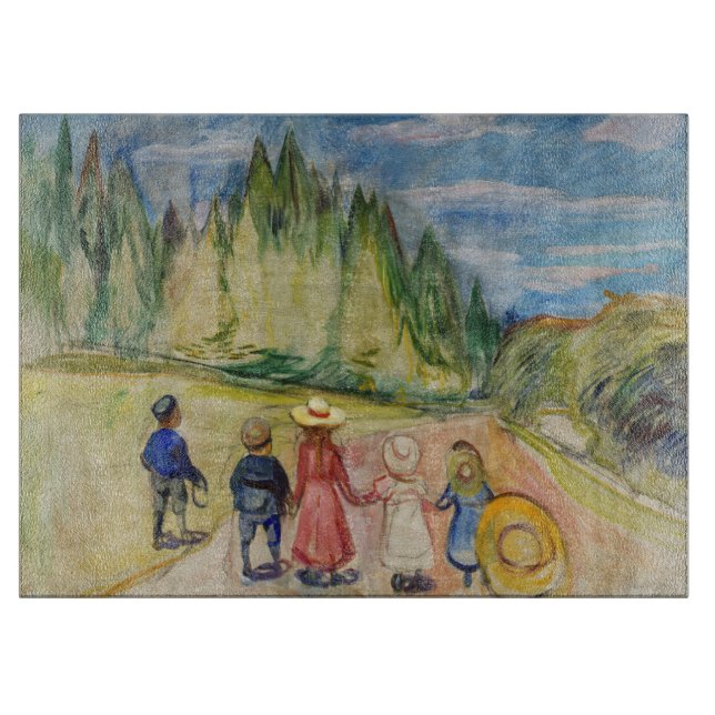 Edvard Munch - Der Märchenwald Schneidebrett (Vorderseite)