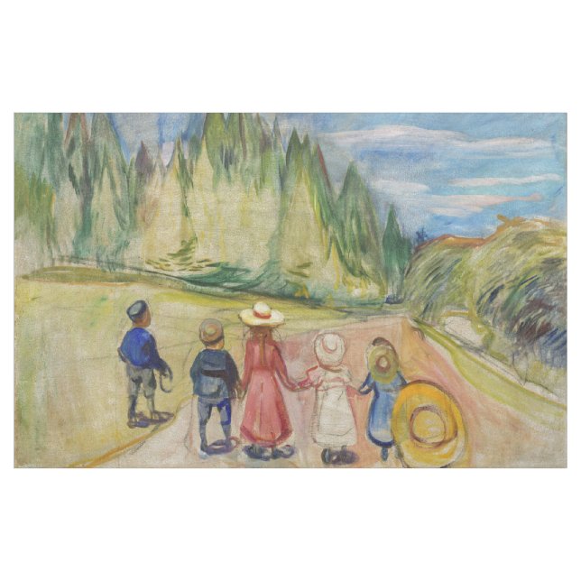 Edvard Munch - Der Märchenwald Stoff (Yard (91,4 cm))