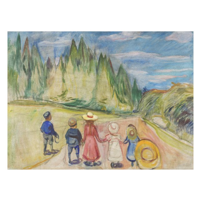 Edvard Munch - Der Märchenwald Tischdecke (Vorderseite (Horizontal))