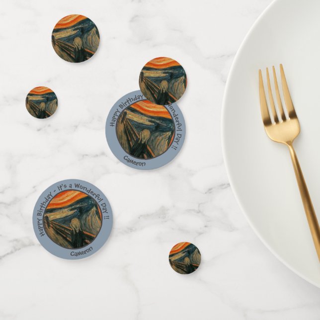 Edvard Munch der Party Items Collection Konfetti (Gruppe)