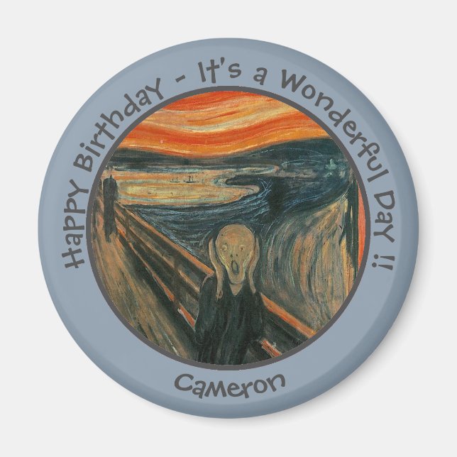 Edvard Munch der Party Items Collection Magnet (Vorne)