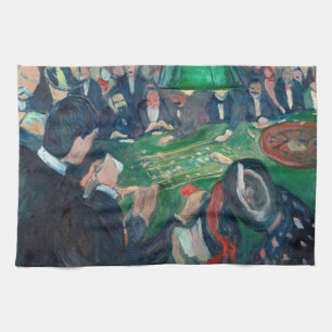 Edvard Munch - Der Roulettetisch in Monte Carlo Geschirrtuch