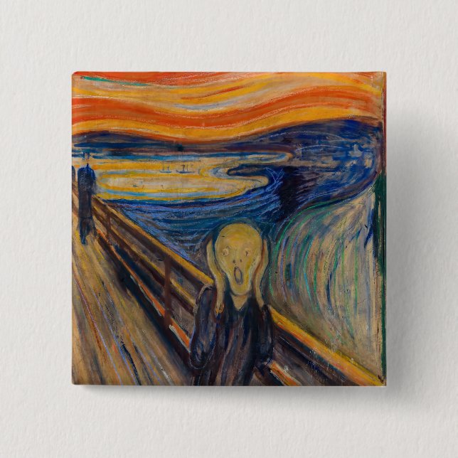 Edvard Munch - Der Schrei 1893 Button (Vorderseite)