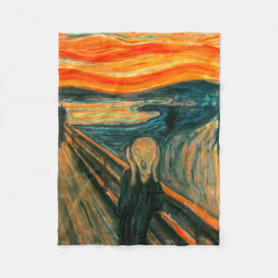 EDVARD MUNCH - der Schrei 1893 Fleecedecke