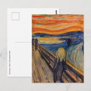 Edvard Munch - Der Schrei 1893 Postkarte