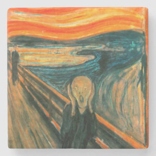 EDVARD MUNCH - der Schrei 1893 Steinuntersetzer