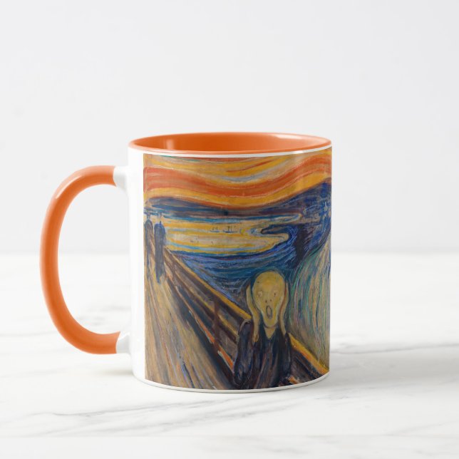 Edvard Munch - Der Schrei 1893 Tasse (Links)