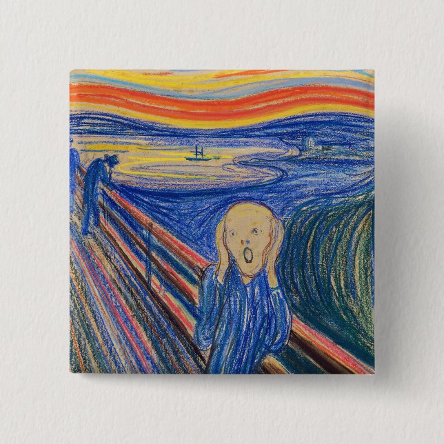 Edvard Munch - Der Schrei 1895 Button (Vorderseite)
