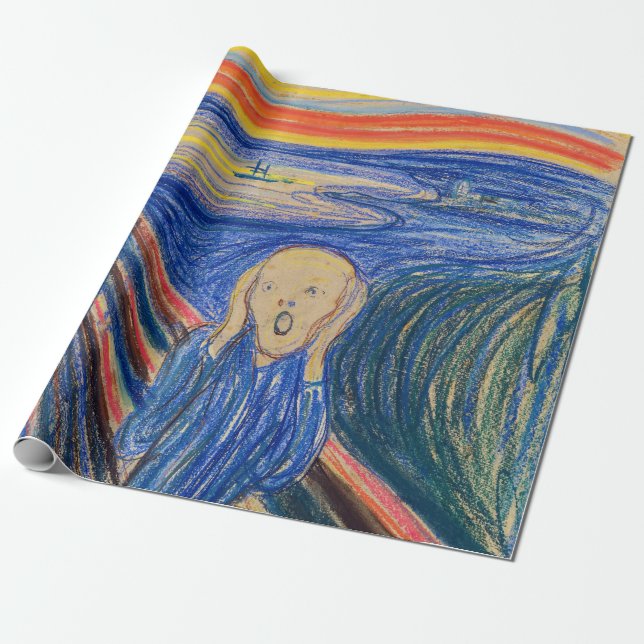 Edvard Munch - Der Schrei 1895 Geschenkpapier (Ungerollt)