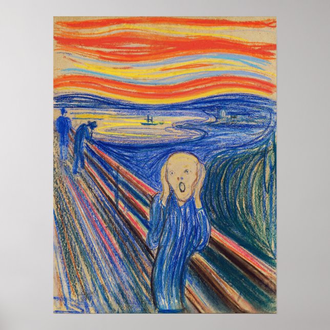Edvard Munch - Der Schrei 1895 Poster (Vorne)