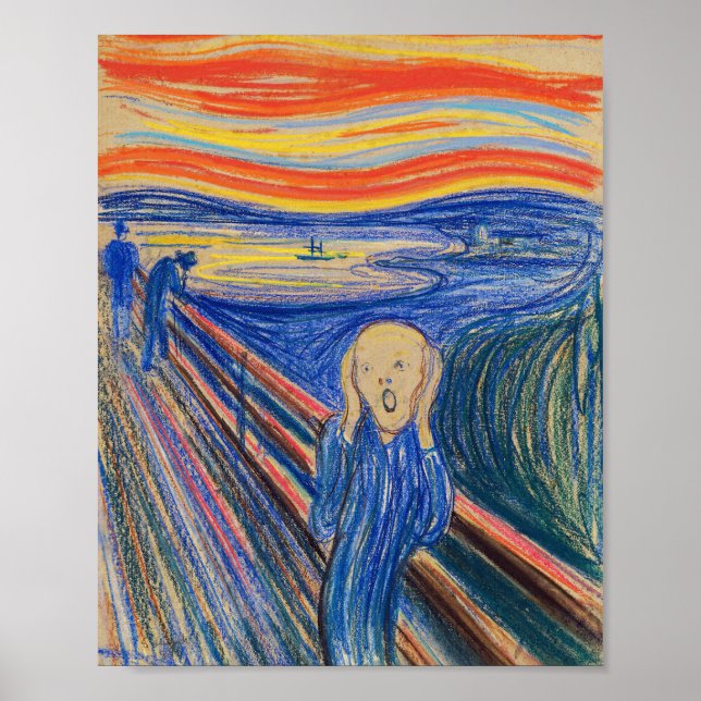 Edvard Munch - Der Schrei 1895 Poster (Vorne)