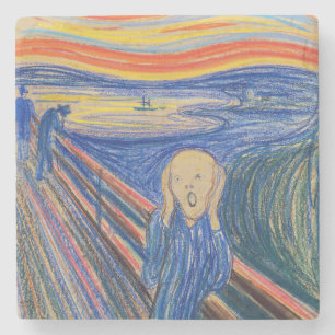 Edvard Munch - Der Schrei 1895 Steinuntersetzer