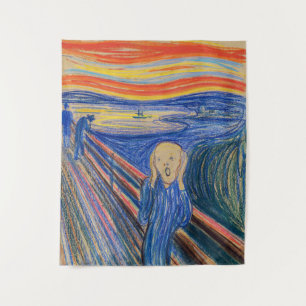 Edvard Munch - Der Schrei 1895 Wandteppich