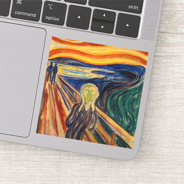 Edvard Munch - Der Schrei 1910 Aufkleber (Detail)