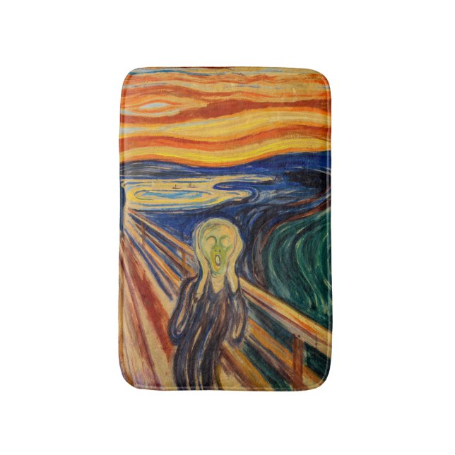 Edvard Munch - Der Schrei 1910 Badematte (Vorderseite Vertikal)