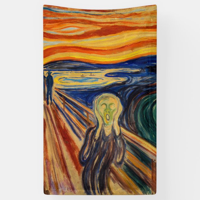 Edvard Munch - Der Schrei 1910 Banner (Vertikal)