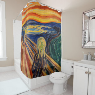 Edvard Munch - Der Schrei 1910 Duschvorhang