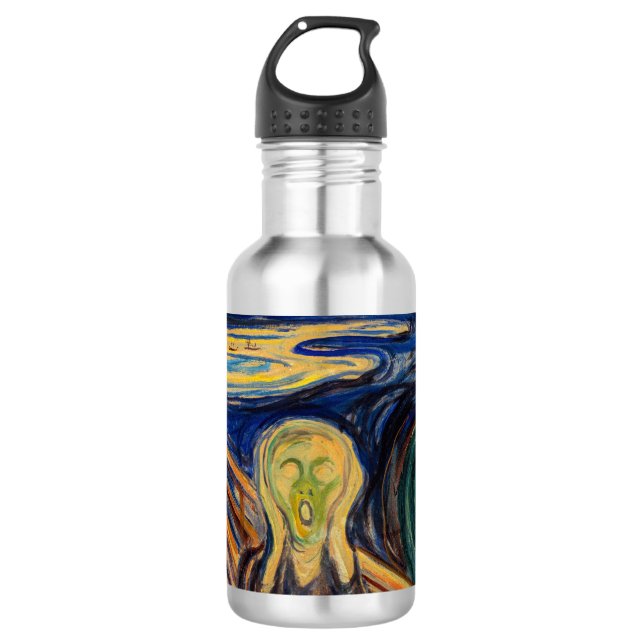 Edvard Munch - Der Schrei 1910 Edelstahlflasche (Vorderseite)