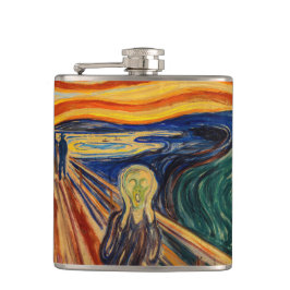 Edvard Munch - Der Schrei 1910 Flachmann